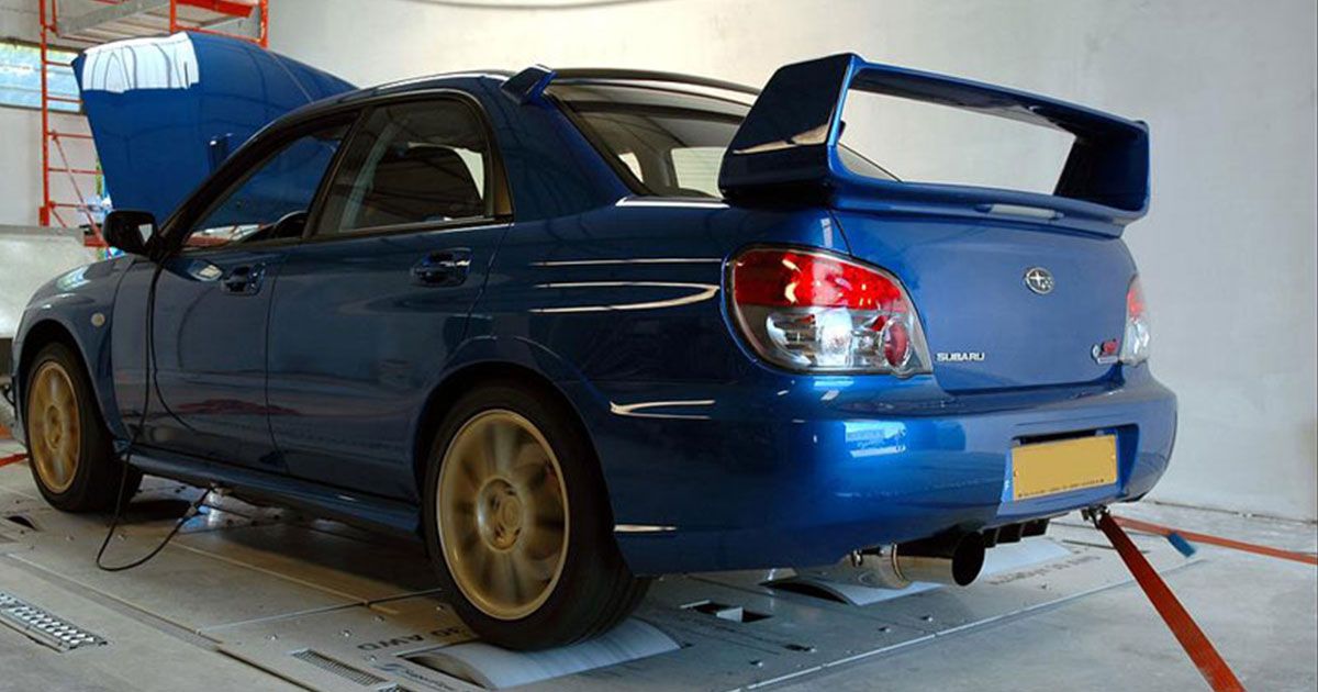 passage au banc de puissance subaru STI 2.5L