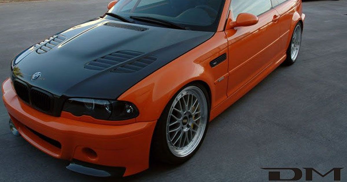 BMW M3 E46 préparée orange et noire