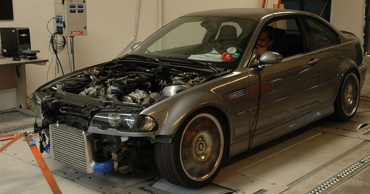 bmw m3 e46 sur banc de puissance